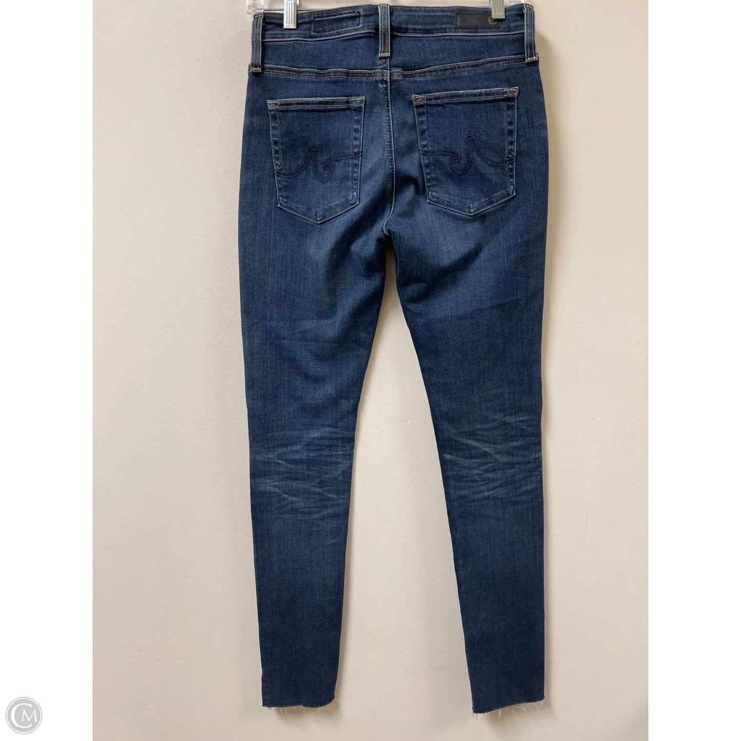 Jeans Skinny By Adriano Goldschmied In Blue Denim, Size: 4