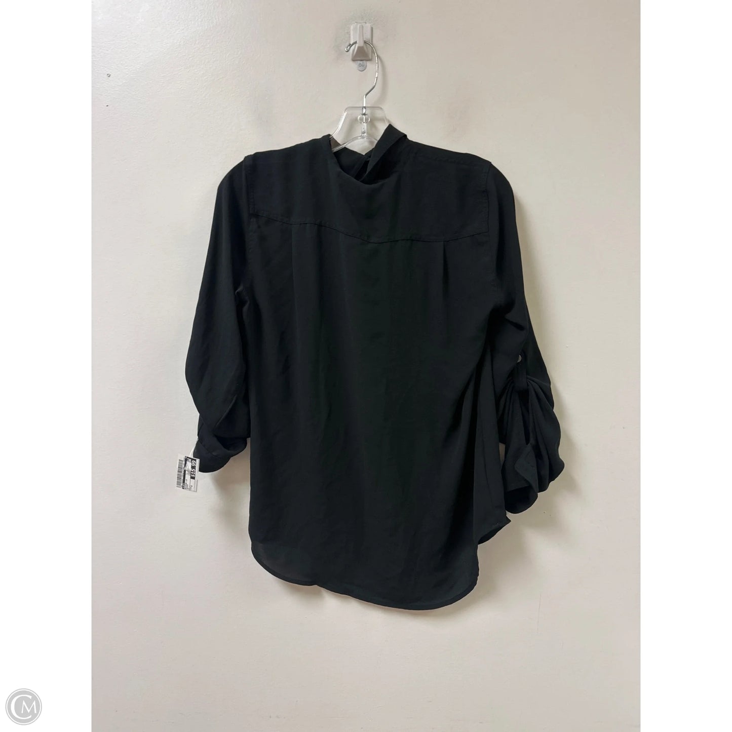 Blouse Long Sleeve By Loft In Black, Size: S