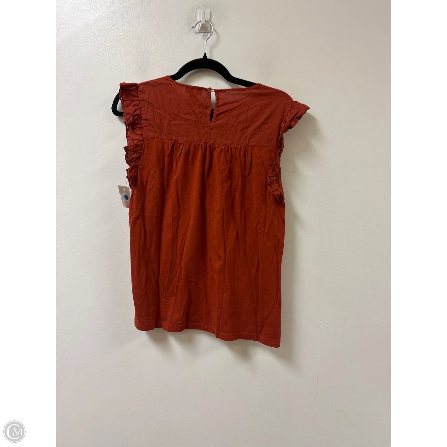 Top Short Sleeve By Point Sur In Orange, Size: S