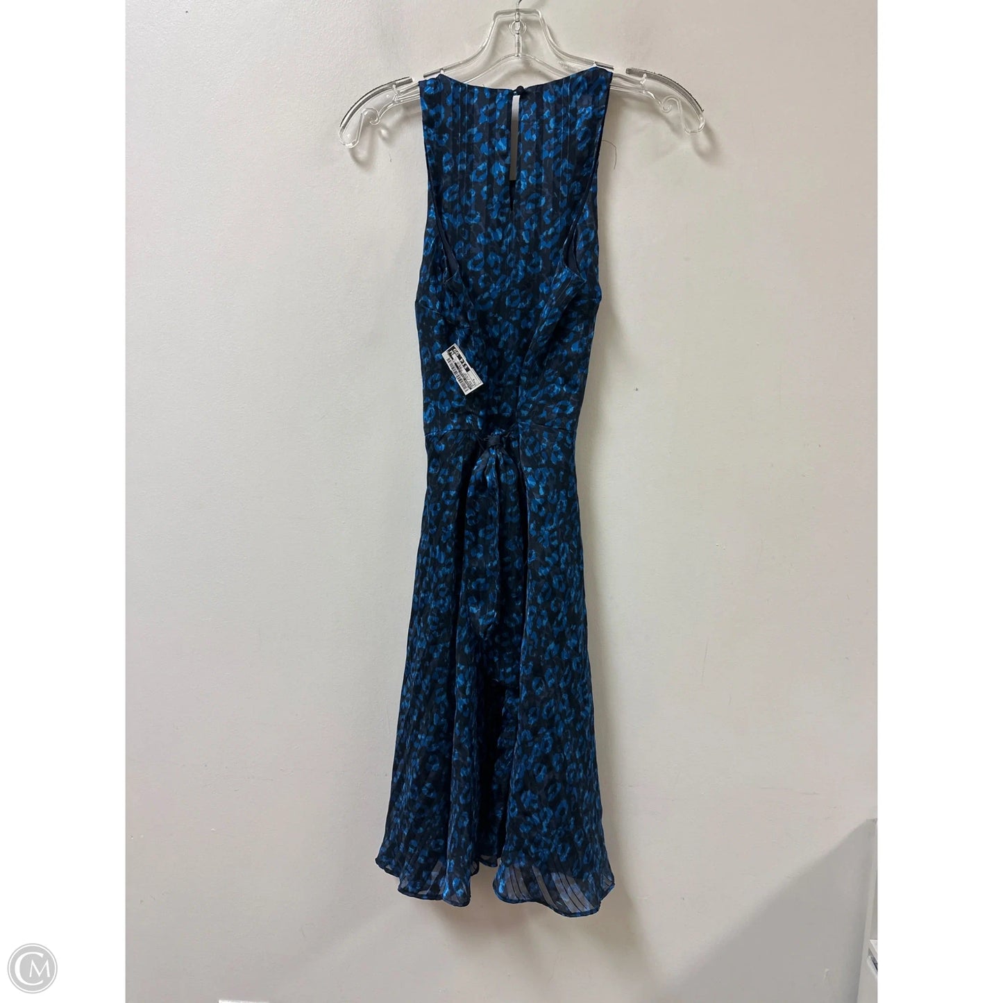 Dress Casual Midi By Banana Republic In Black & Blue, Size: S
