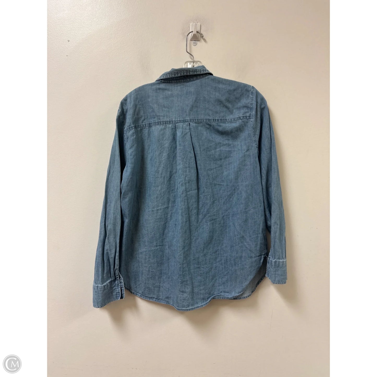 Blouse Long Sleeve By Loft In Blue, Size: S