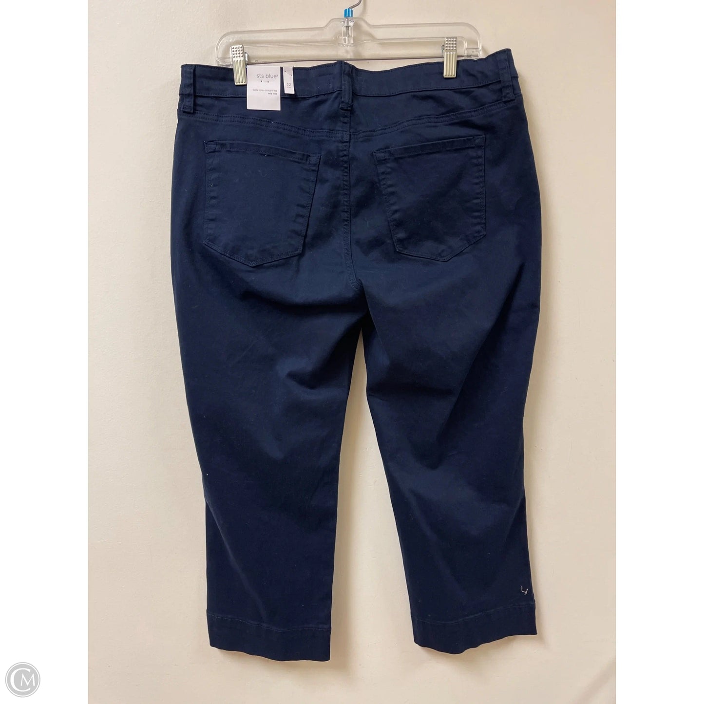 Pants Cropped By Sts Blue In Navy, Size: 14