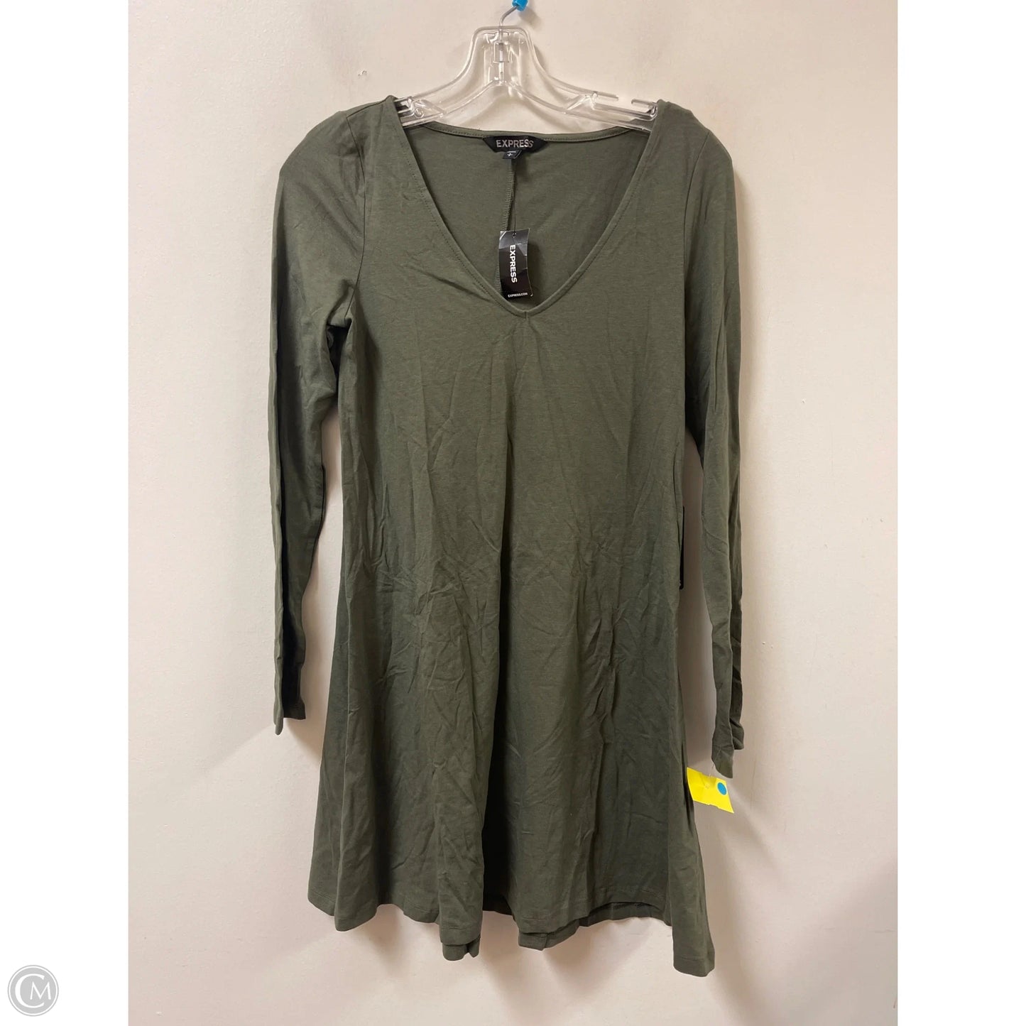 Dress Casual Short By Express In Green, Size: S