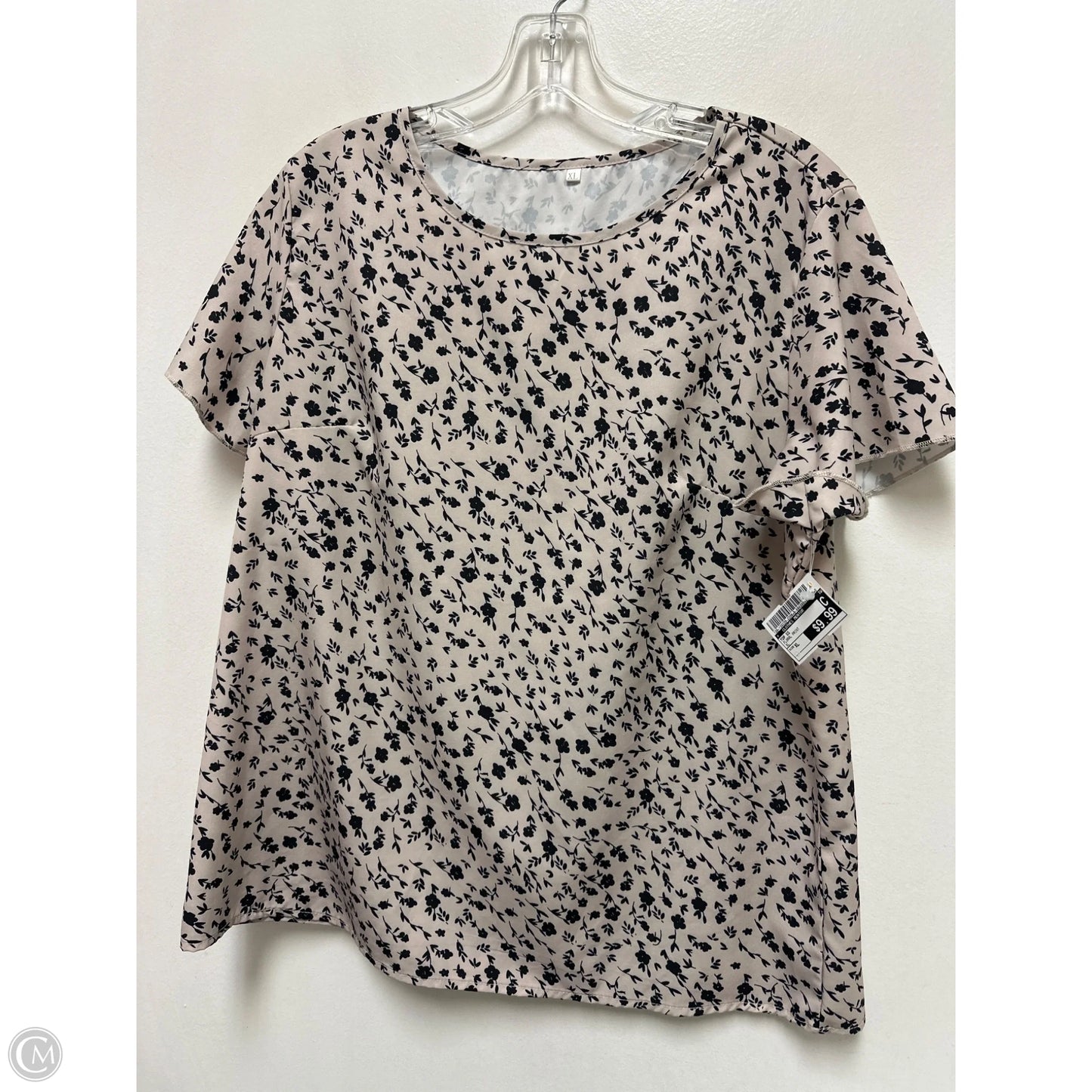 Top Short Sleeve By Clothes Mentor In Floral Print, Size: Xl