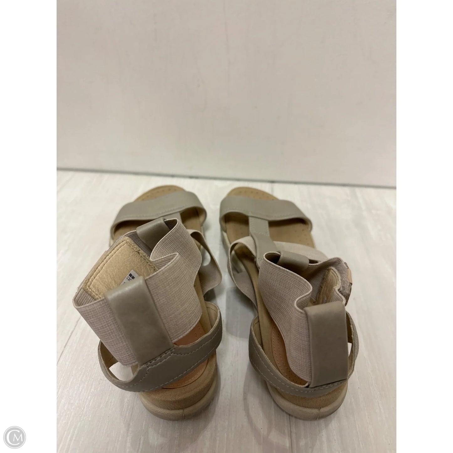 Sandals Flats By Ecco In Grey, Size: 8
