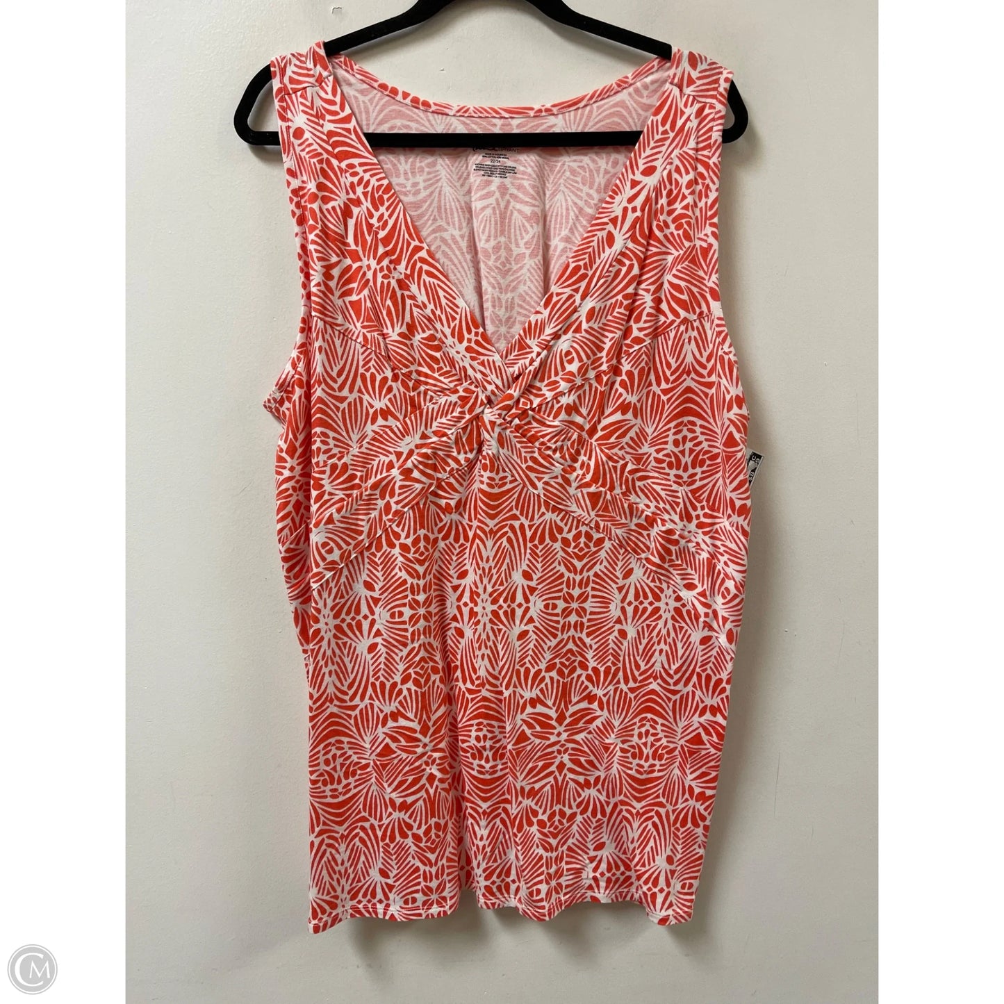 Top Sleeveless By Lane Bryant In Orange, Size: 3x