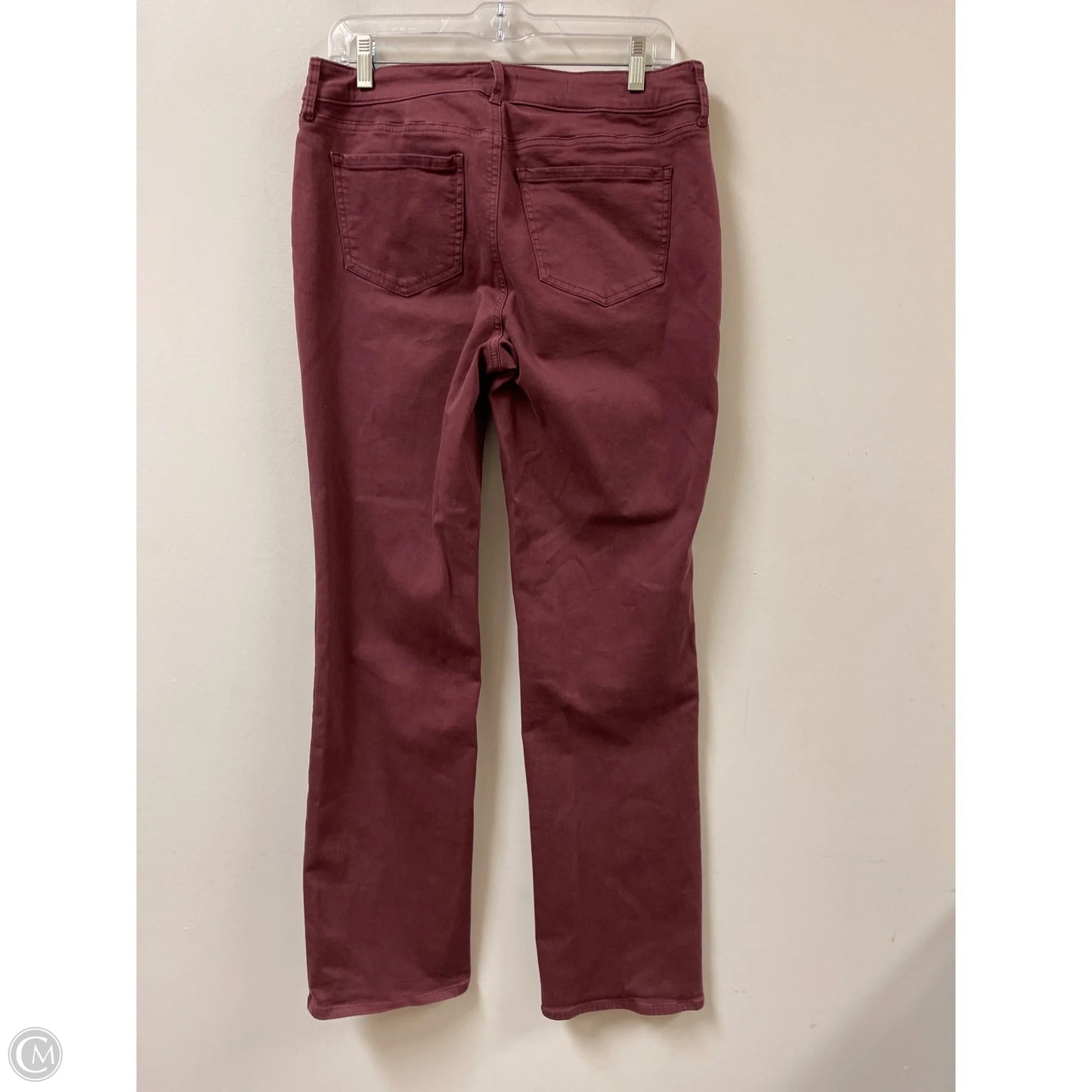 Jeans Straight By Not Your Daughters Jeans In Maroon, Size: 8