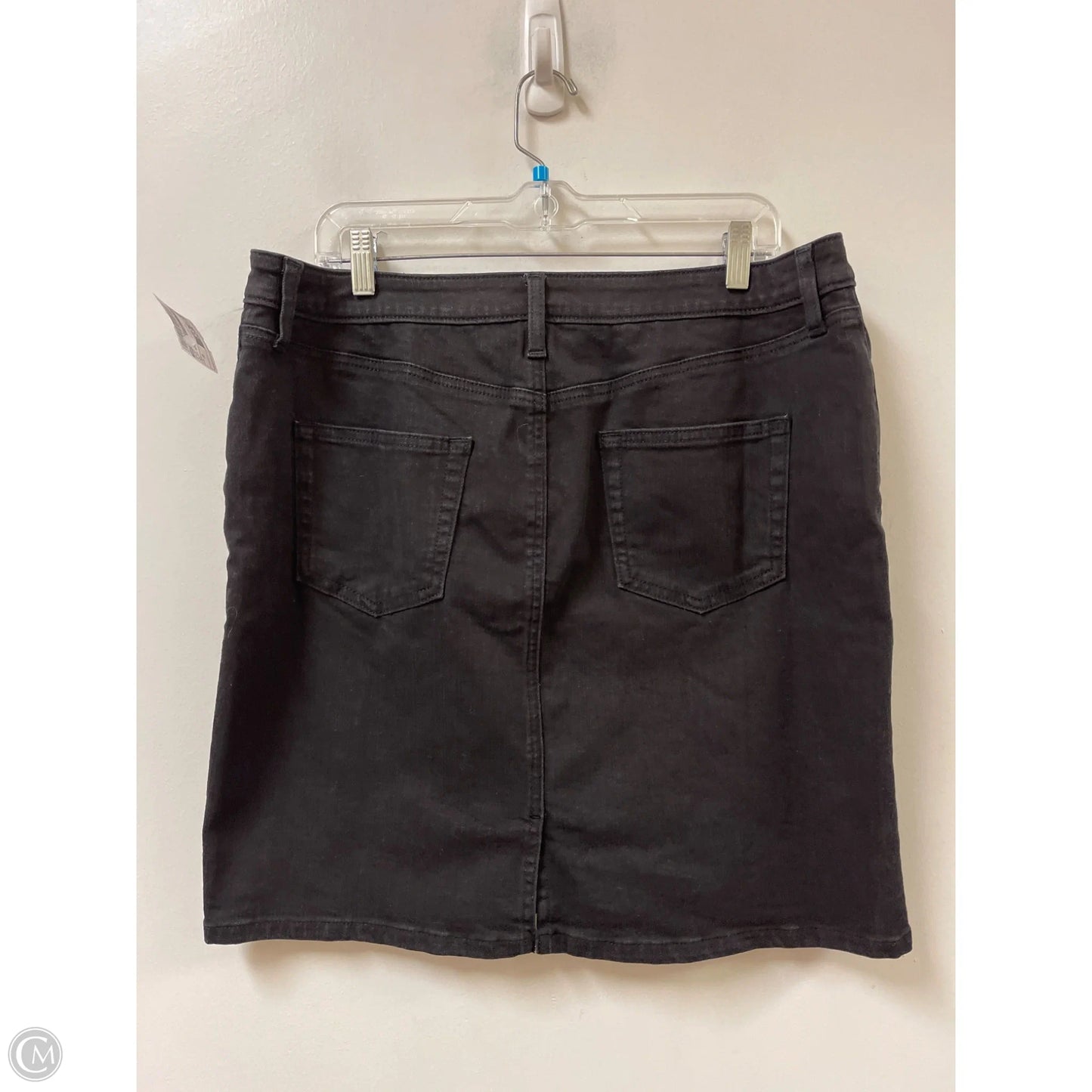 Skirt Midi By Amazon Essentials In Black Denim, Size: 16