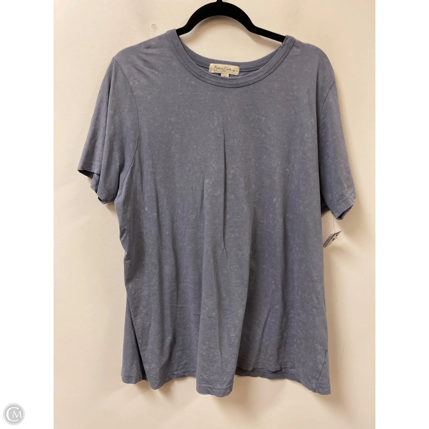 Top Short Sleeve Basic By Clothes Mentor In Grey, Size: 1x