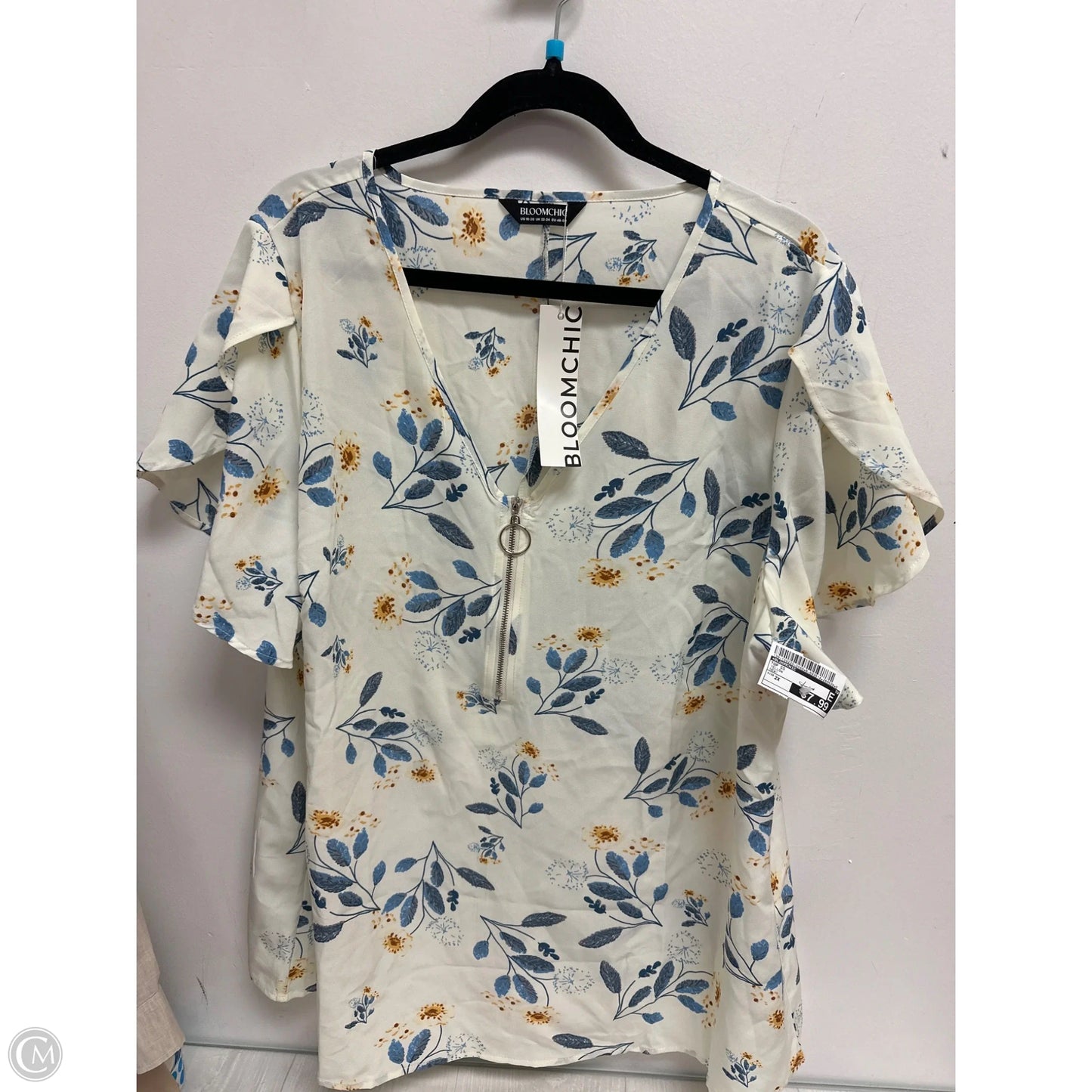 Top Short Sleeve By Bloomchic In Yellow, Size: 2x