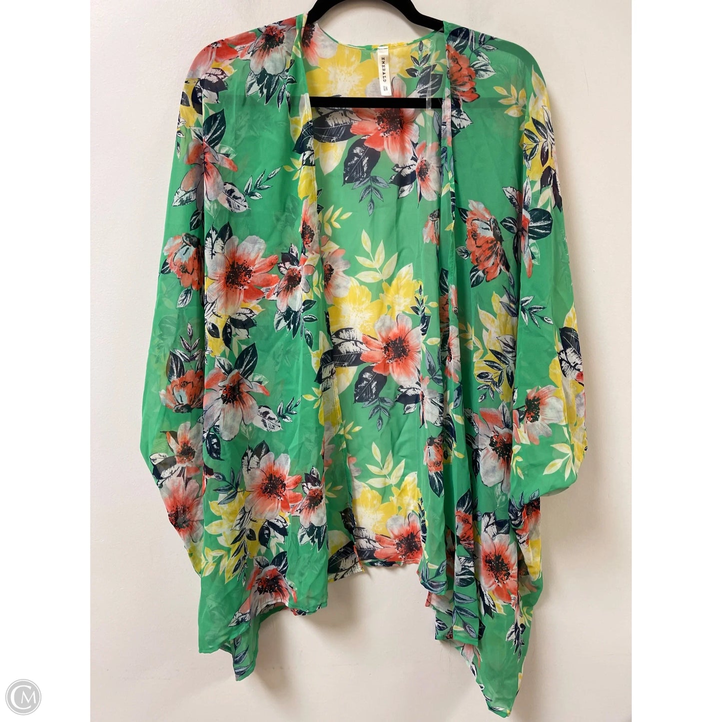Kimono By Emerald In Green, Size: Osfm