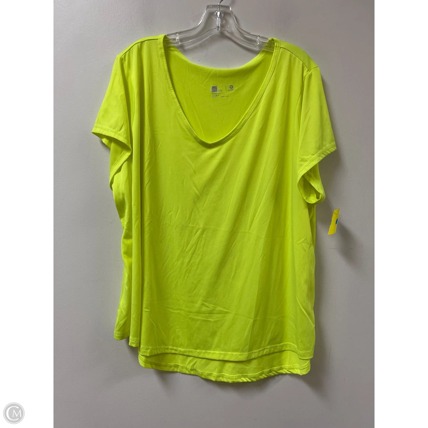 Athletic Top Short Sleeve By Xersion In Green, Size: 3x