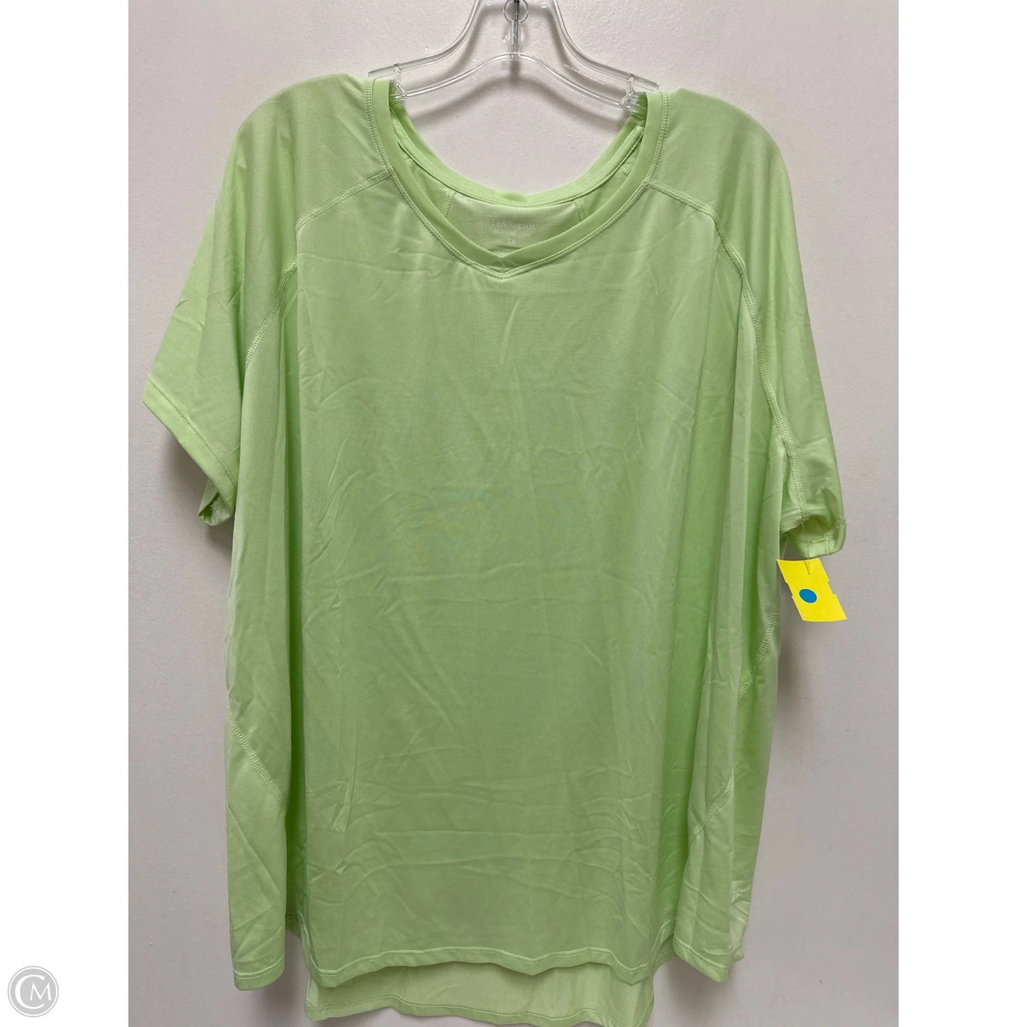 Athletic Top Short Sleeve By Tek Gear In Green, Size: 3x