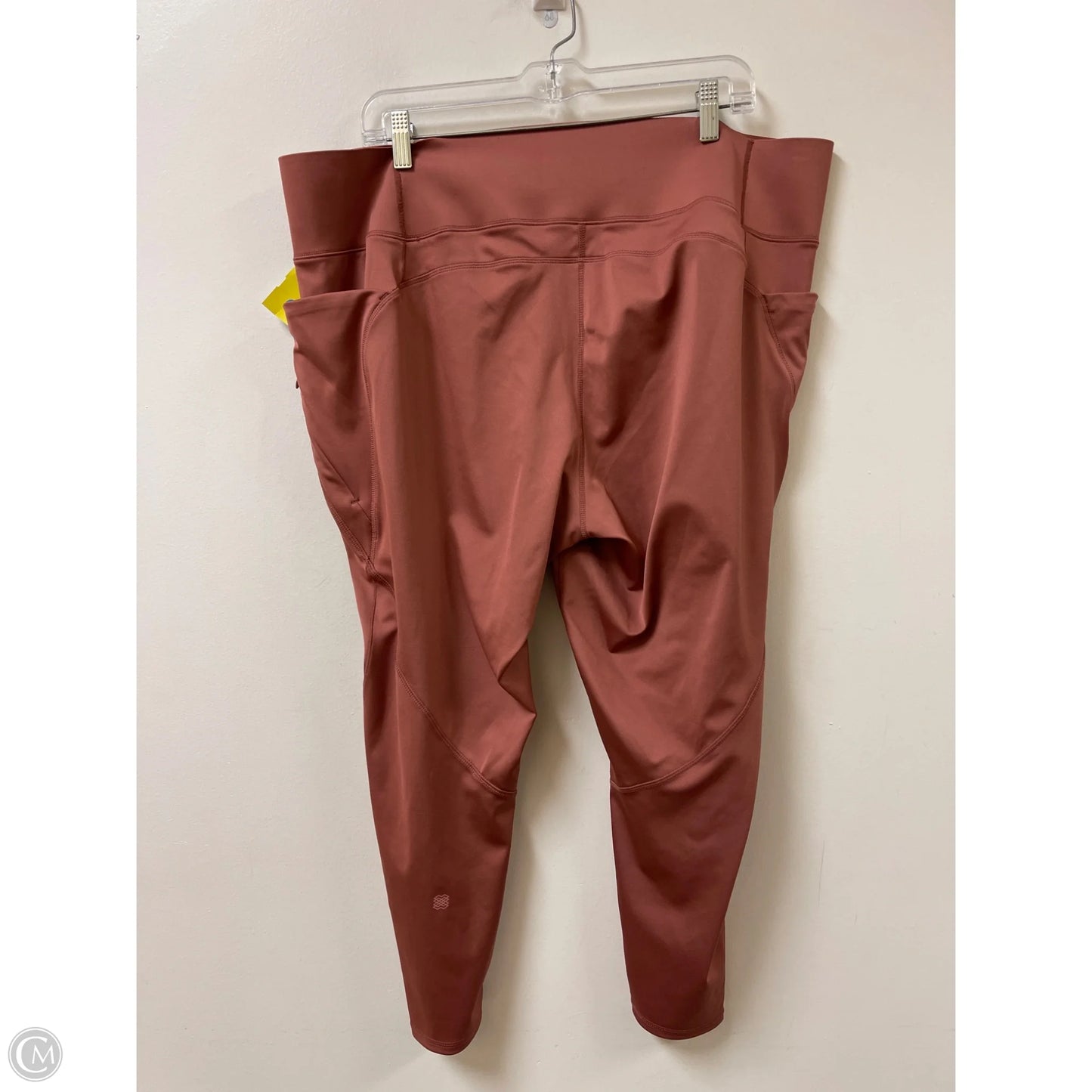 Athletic Leggings By Flx In Bronze, Size: 3x