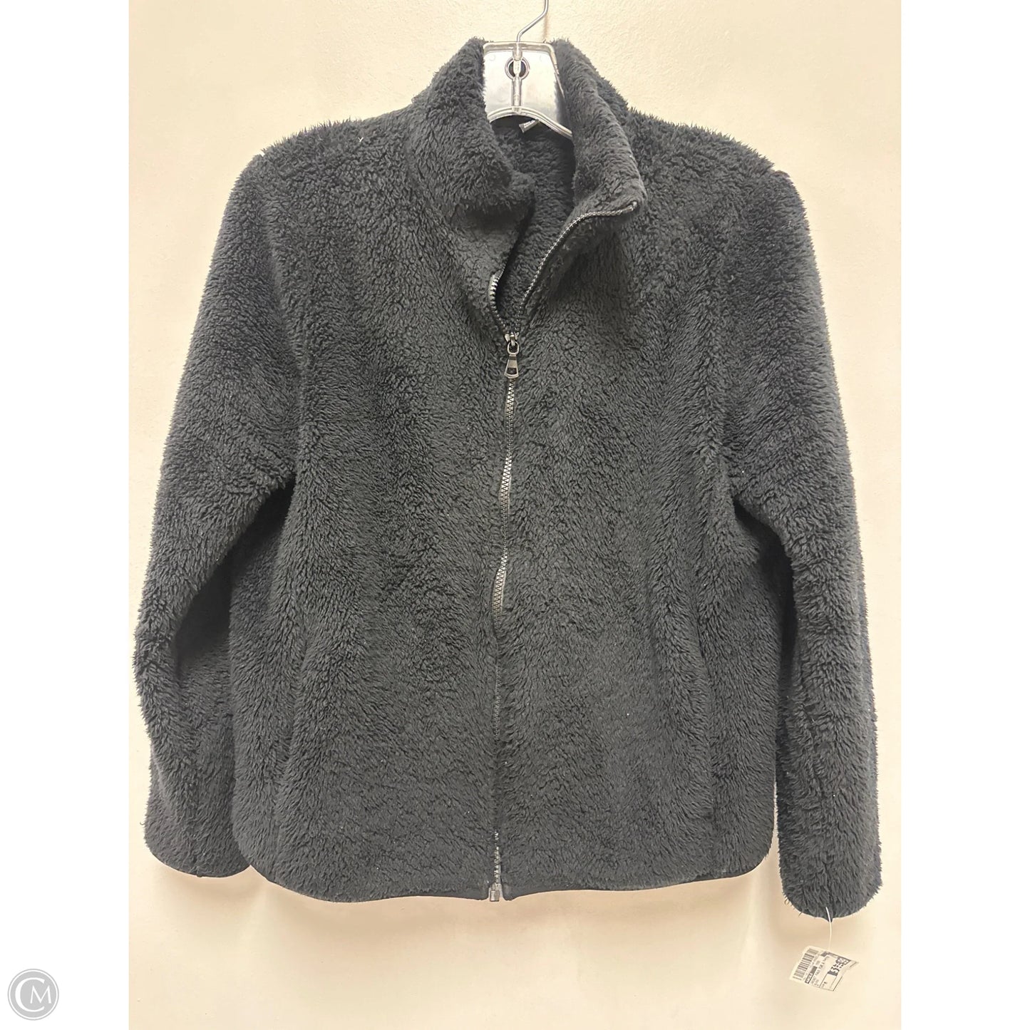 Jacket Faux Fur & Sherpa By Uniqlo In Black, Size: M