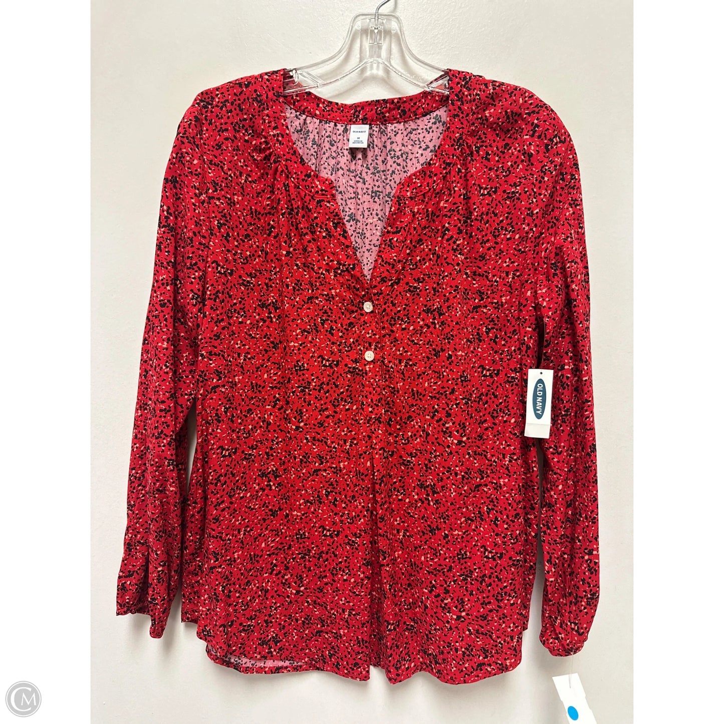 Top Long Sleeve By Old Navy In Red, Size: M