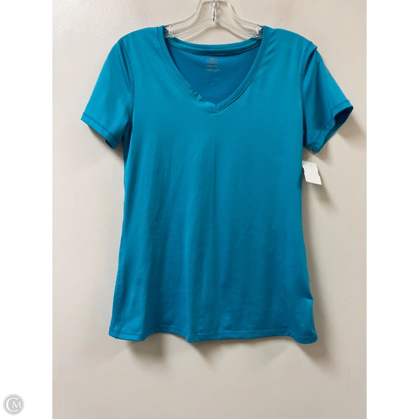 Athletic Top Short Sleeve By Athletic Works In Blue, Size: Xs