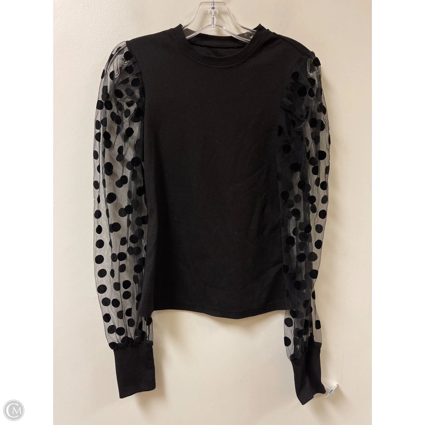 Top Long Sleeve By Clothes Mentor In Black, Size: S