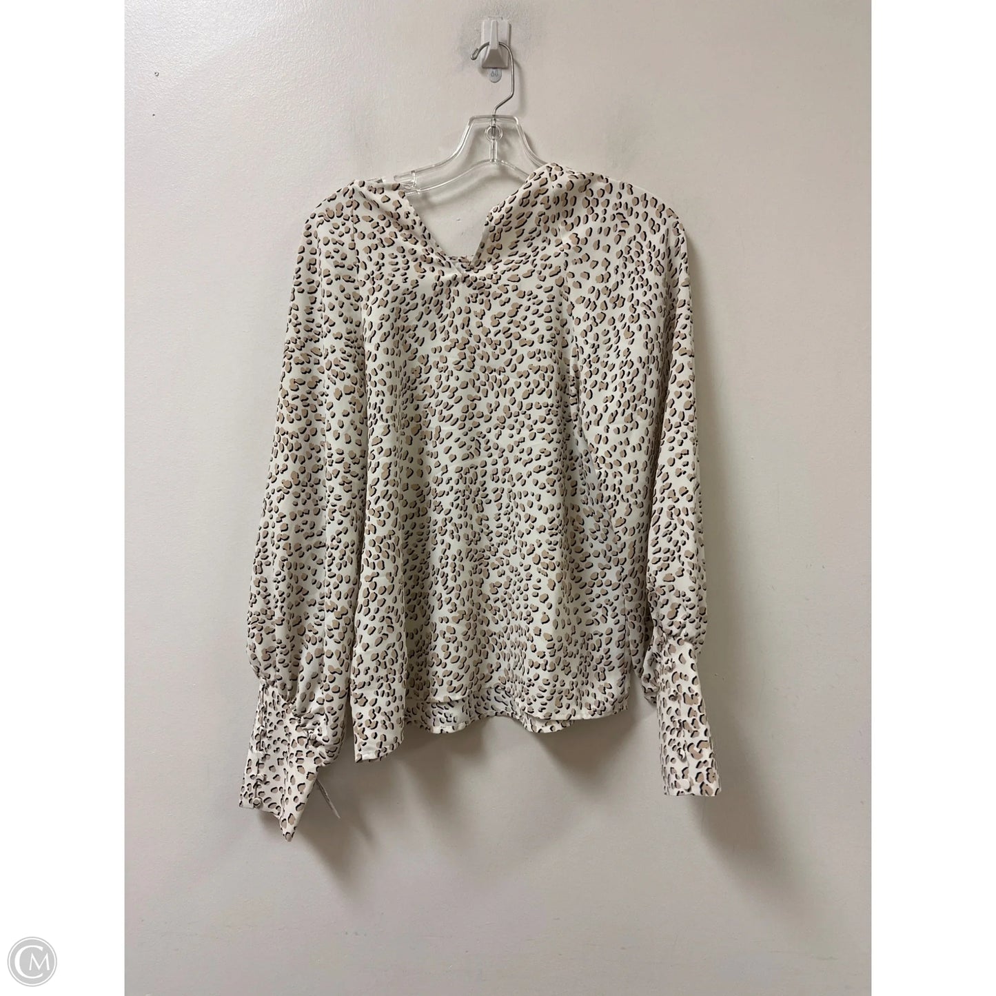 Top Long Sleeve By Express In Animal Print, Size: S