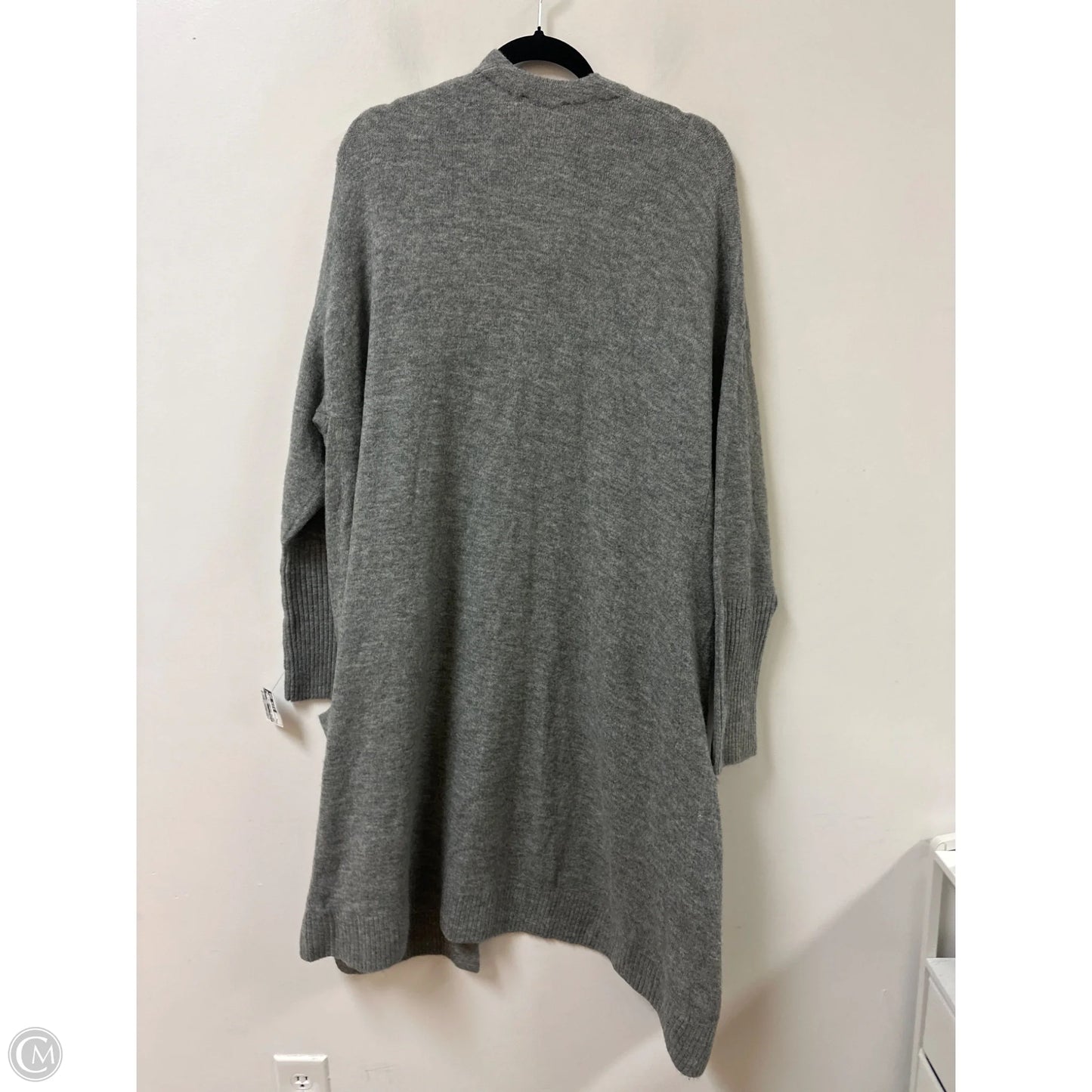 Sweater Cardigan By Express In Grey, Size: L