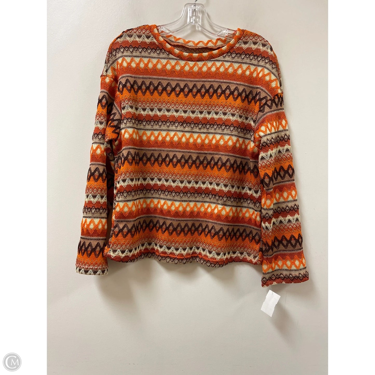 Top Long Sleeve By Clothes Mentor In Orange, Size: S