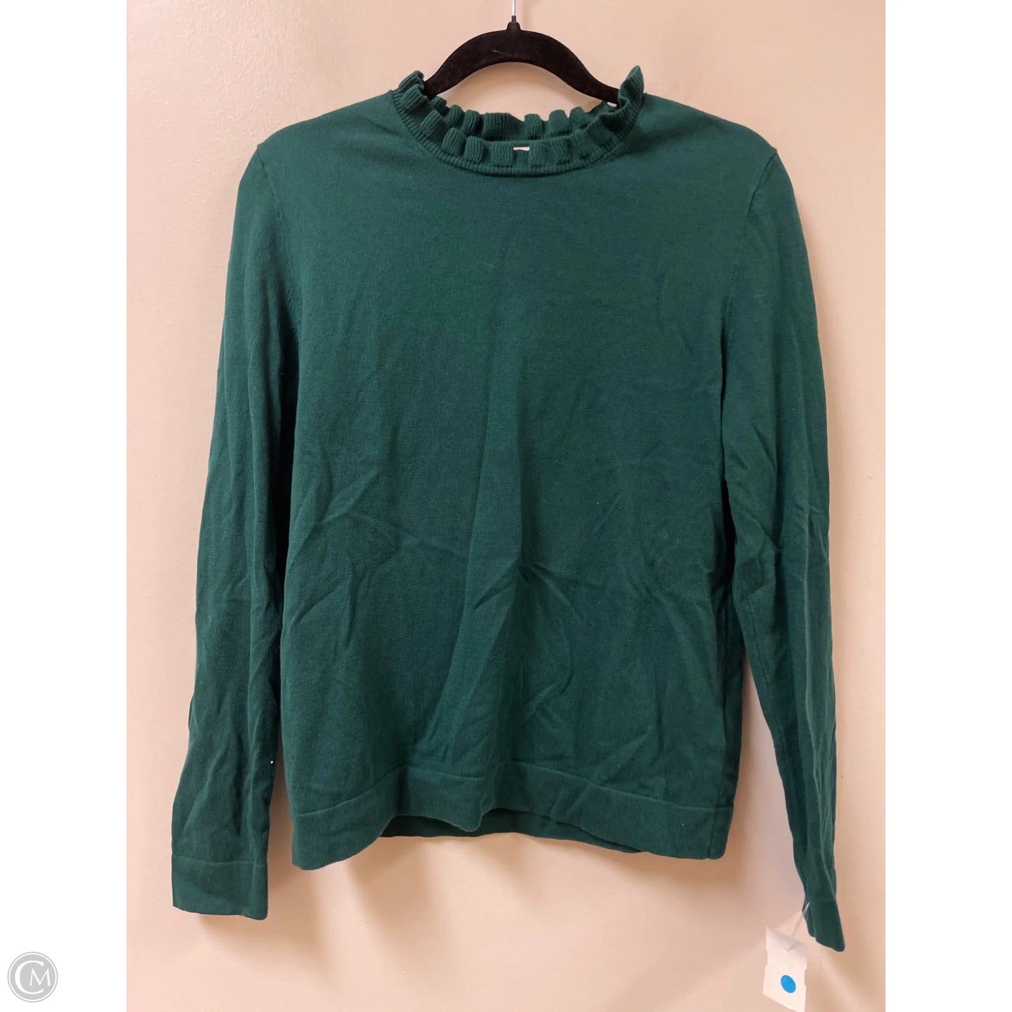 Top Long Sleeve By J. Crew In Green, Size: M