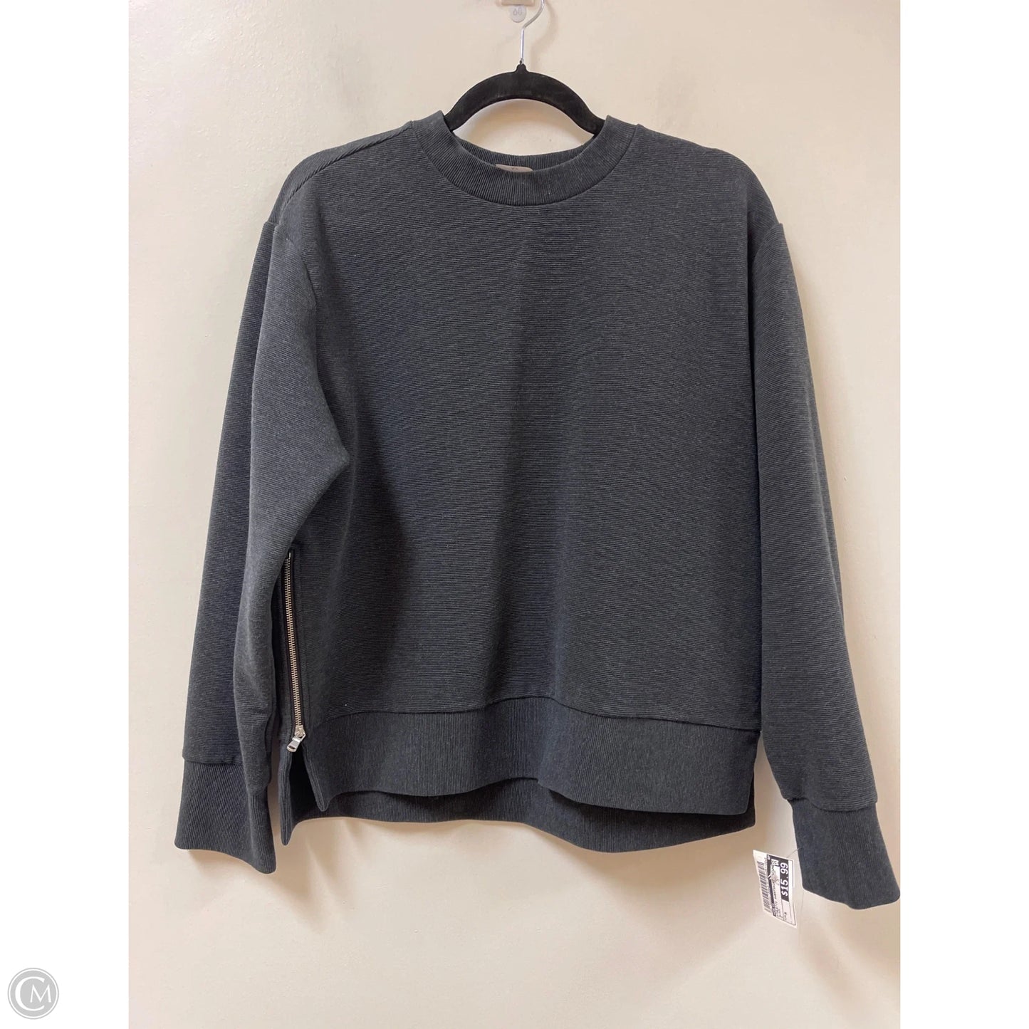 Athletic Sweatshirt Crewneck By Calia In Black, Size: M