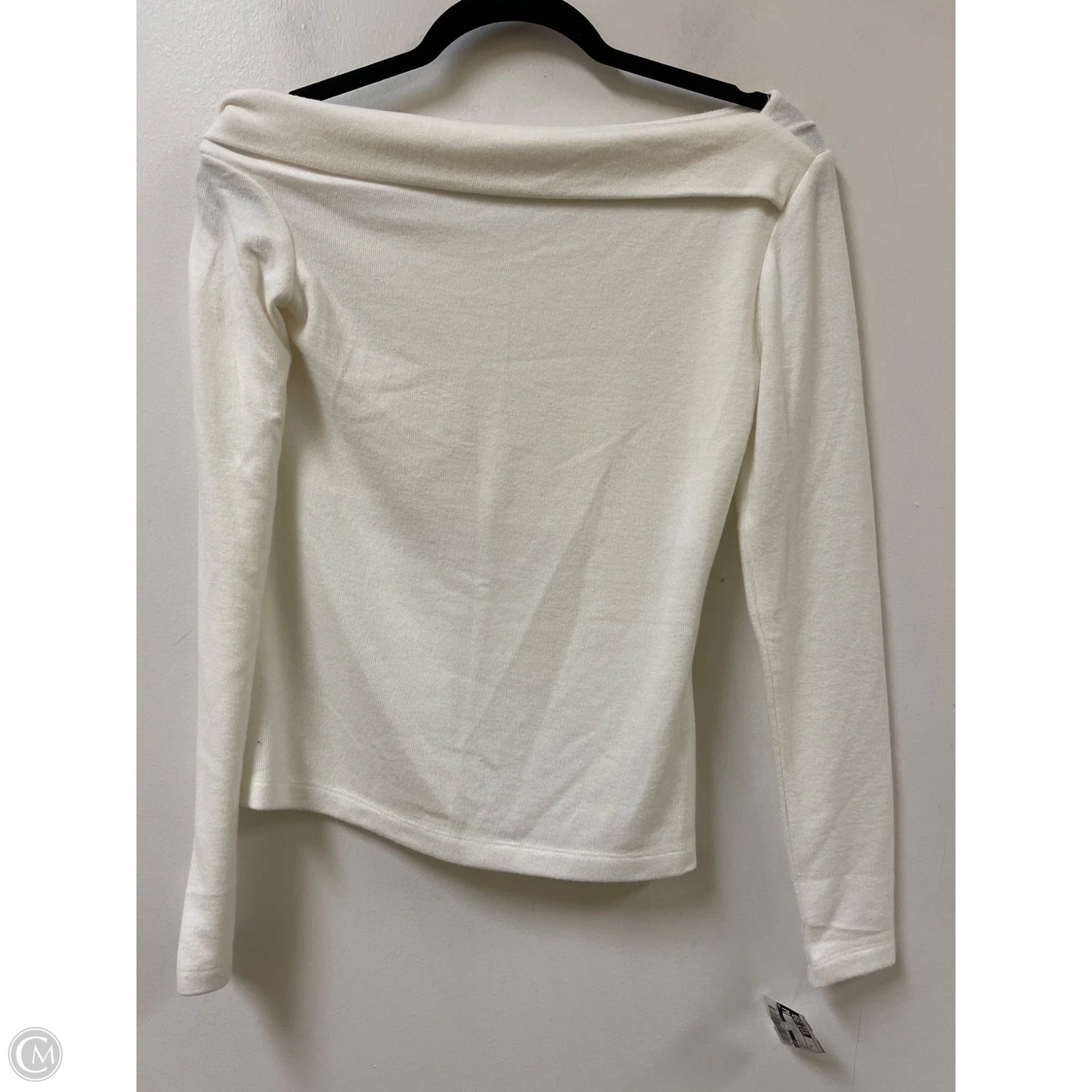 Top Long Sleeve By Loft In White, Size: S