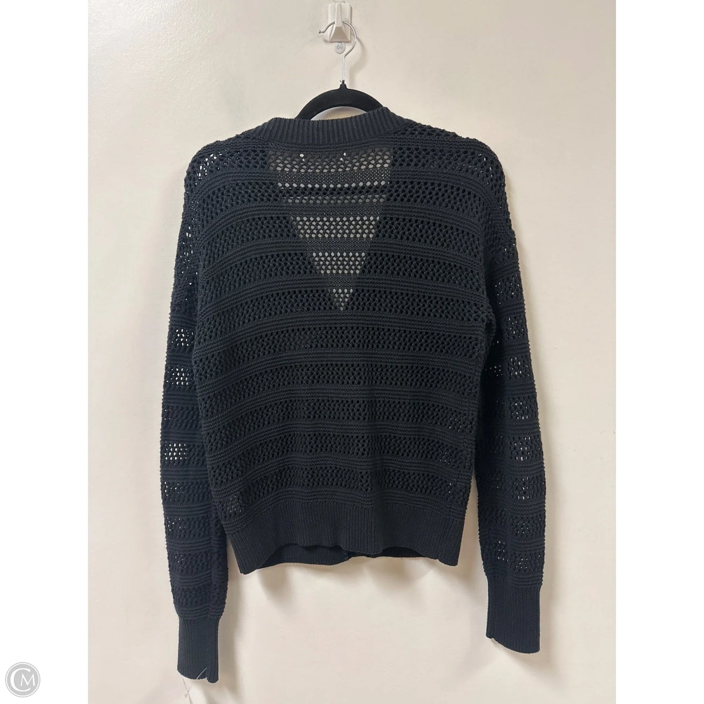 Sweater Cardigan By Clothes Mentor In Black, Size: M
