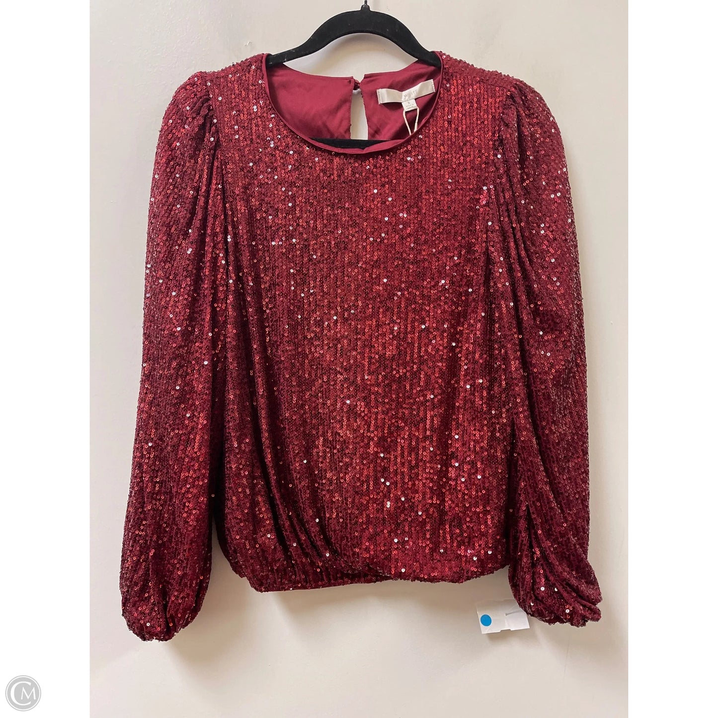 Top Long Sleeve By Flat White In Red, Size: S