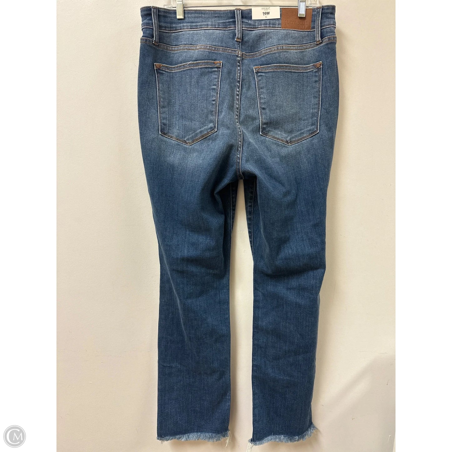 Jeans Straight By Judy Blue In Blue Denim, Size: 16