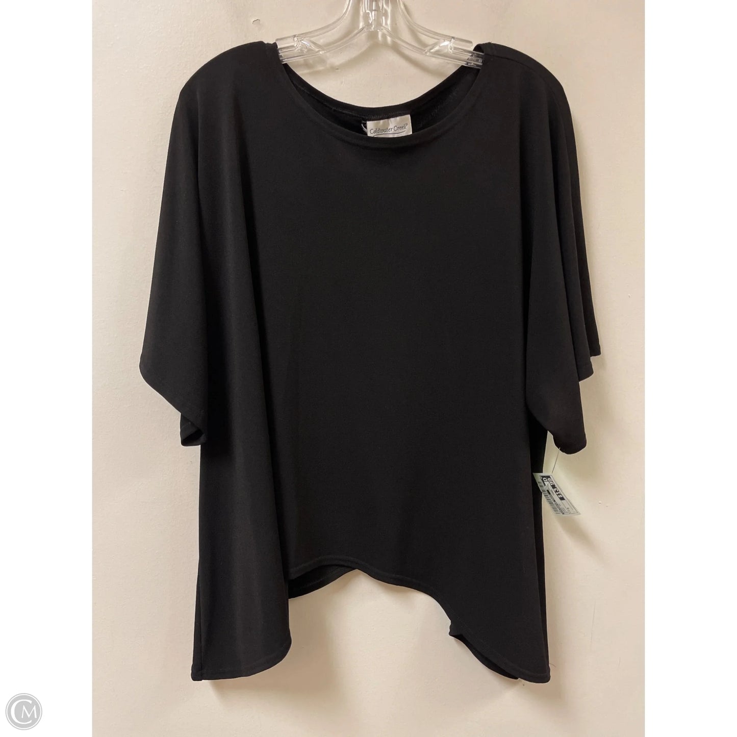 Tunic Short Sleeve By Coldwater Creek In Black, Size: M