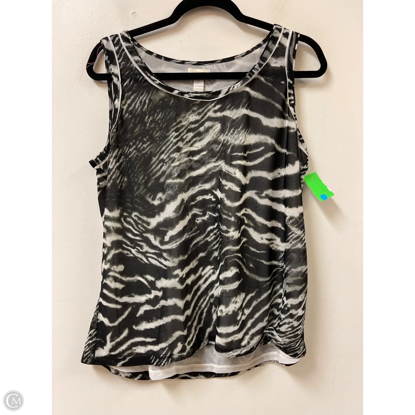 Top Sleeveless By Chicos In Animal Print, Size: L