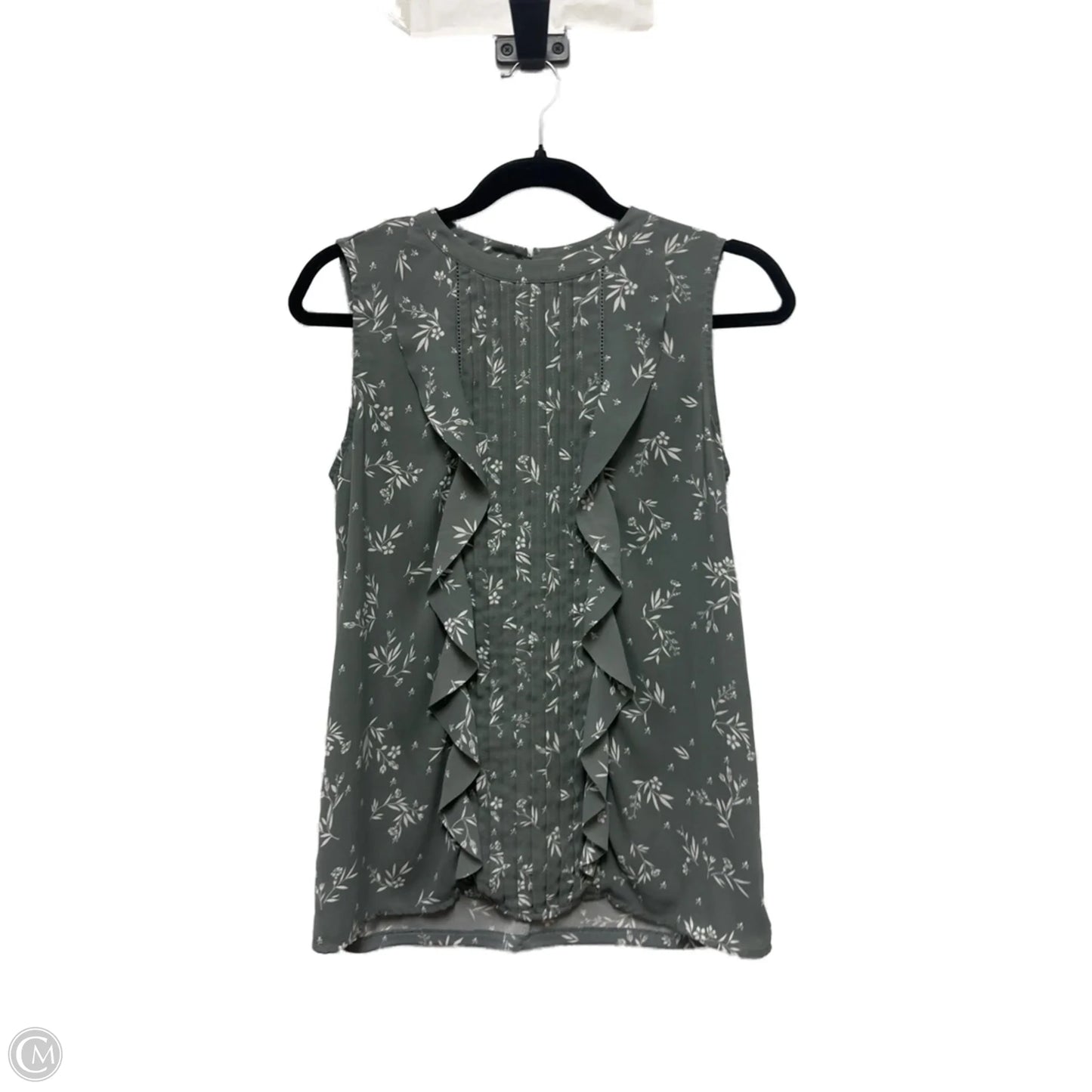 Top Sleeveless By Ann Taylor In Grey, Size: S