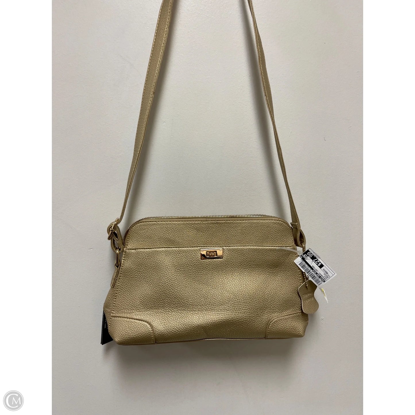 Crossbody Leather By Peck And Peck, Size: Medium