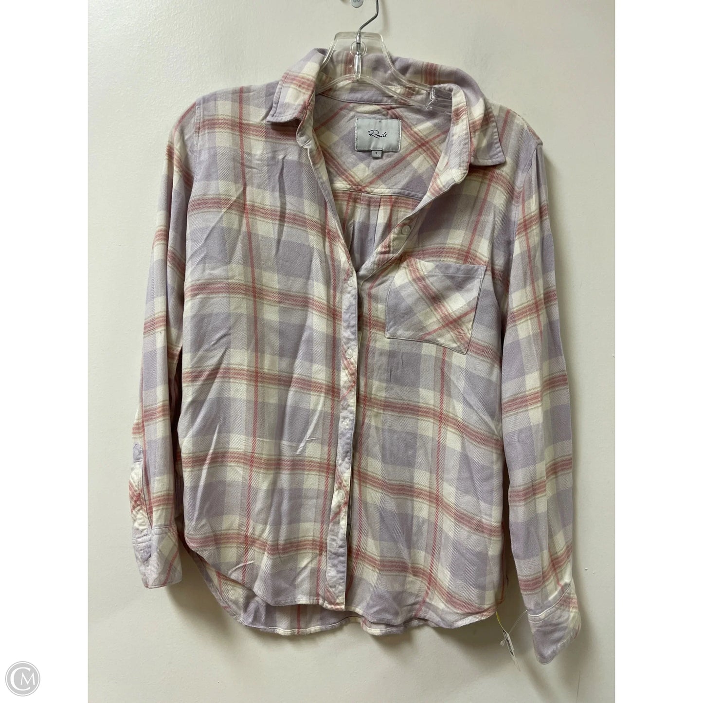 Blouse Long Sleeve By Rails In Purple, Size: S