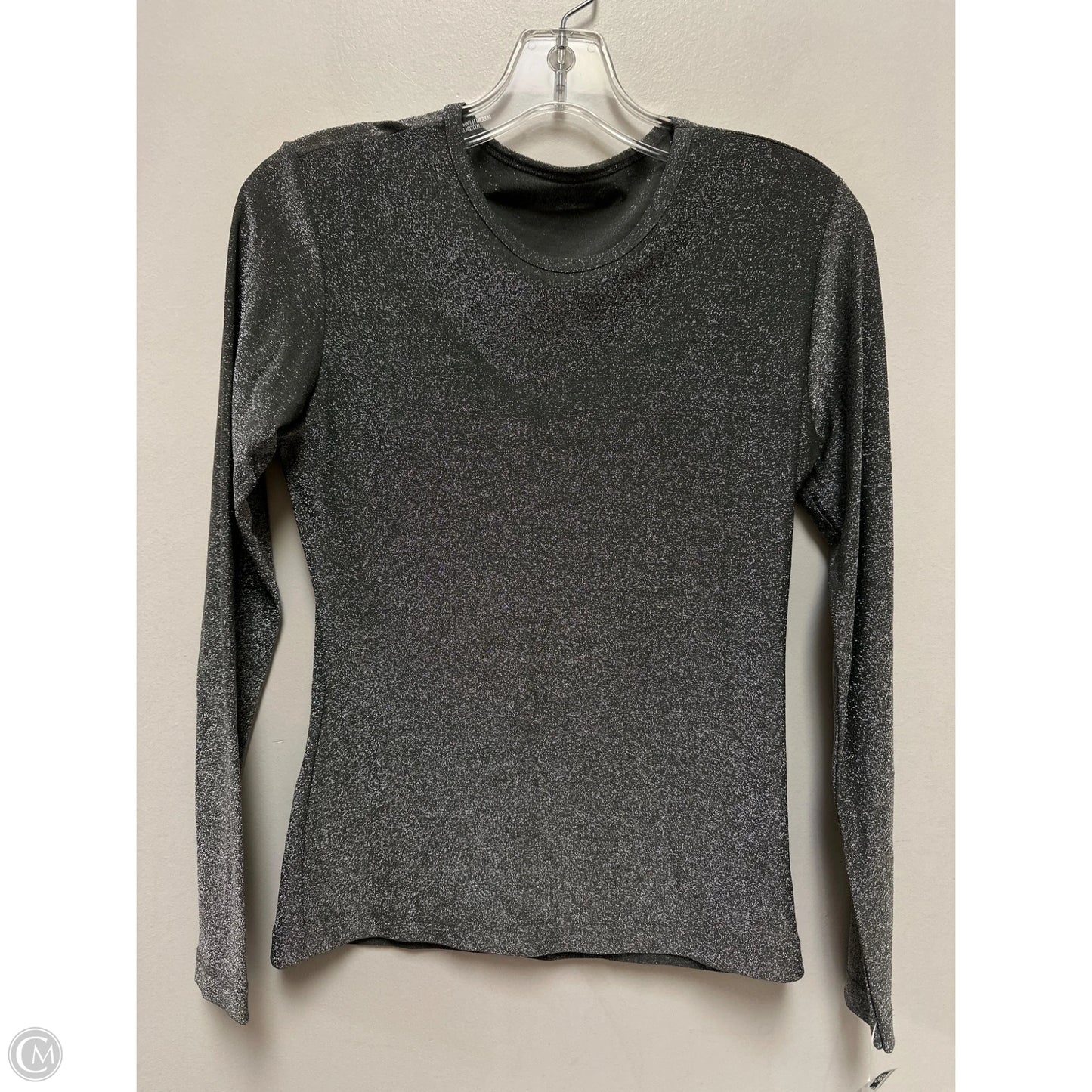 Top Long Sleeve By Clothes Mentor In Silver, Size: S