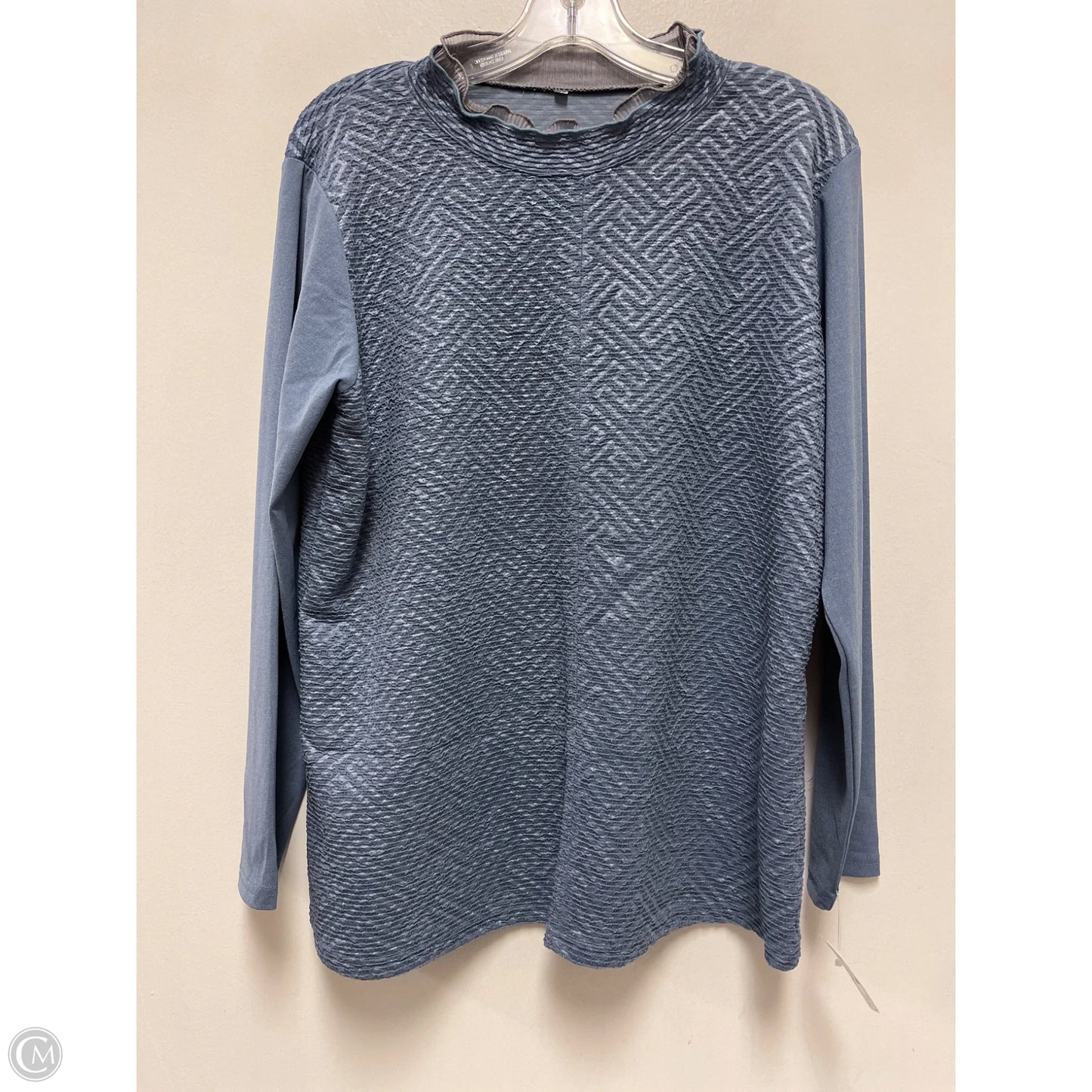 Top Long Sleeve By Clothes Mentor In Blue, Size: 1x