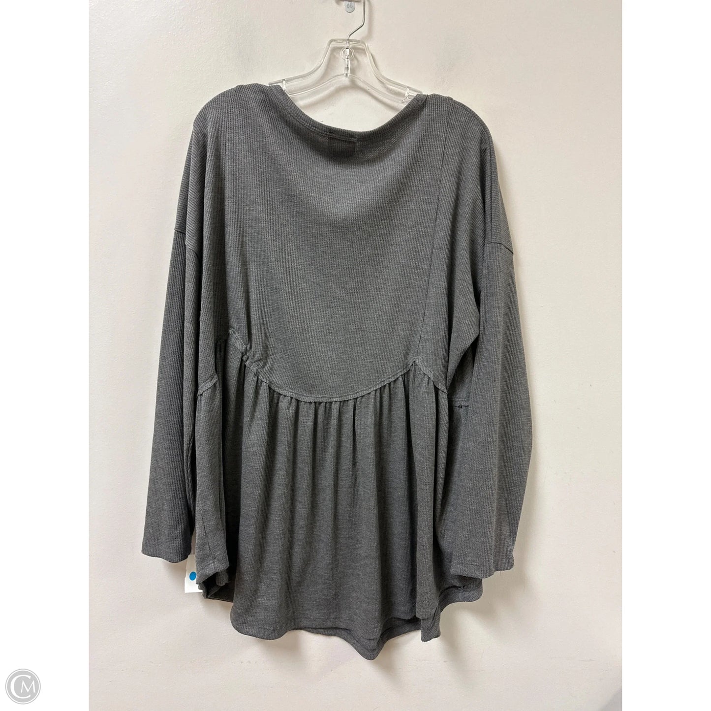 Top Long Sleeve By Arula In Grey, Size: 2x