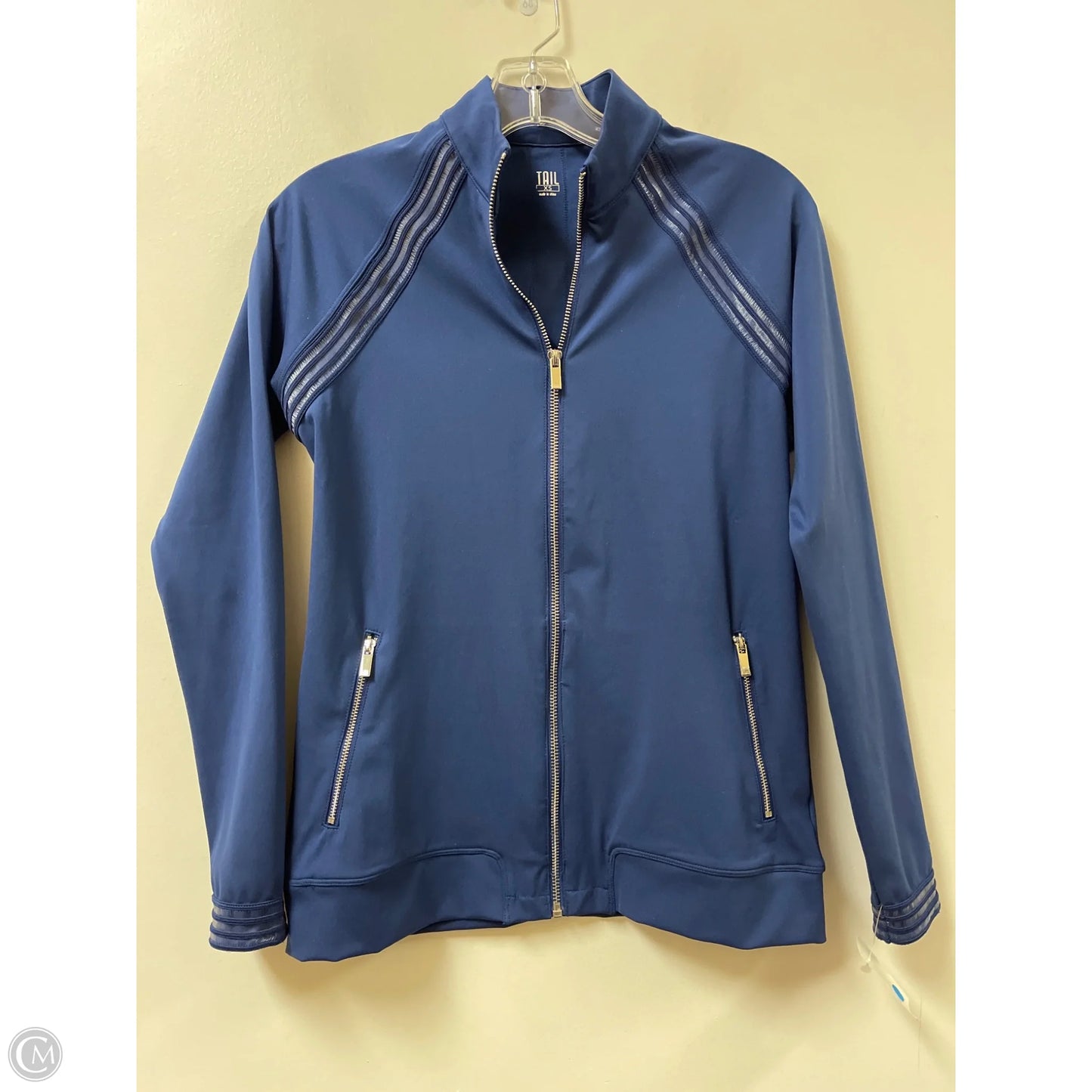 Athletic Jacket By Clothes Mentor In Navy, Size: Xs