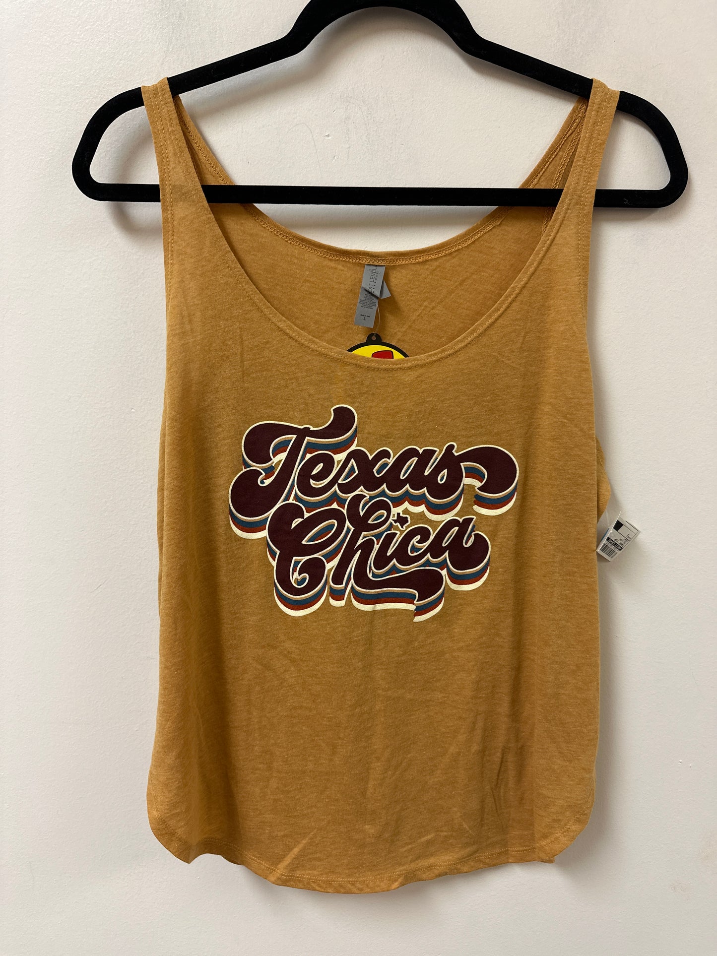 Tank Top By Next Level In Yellow, Size:L