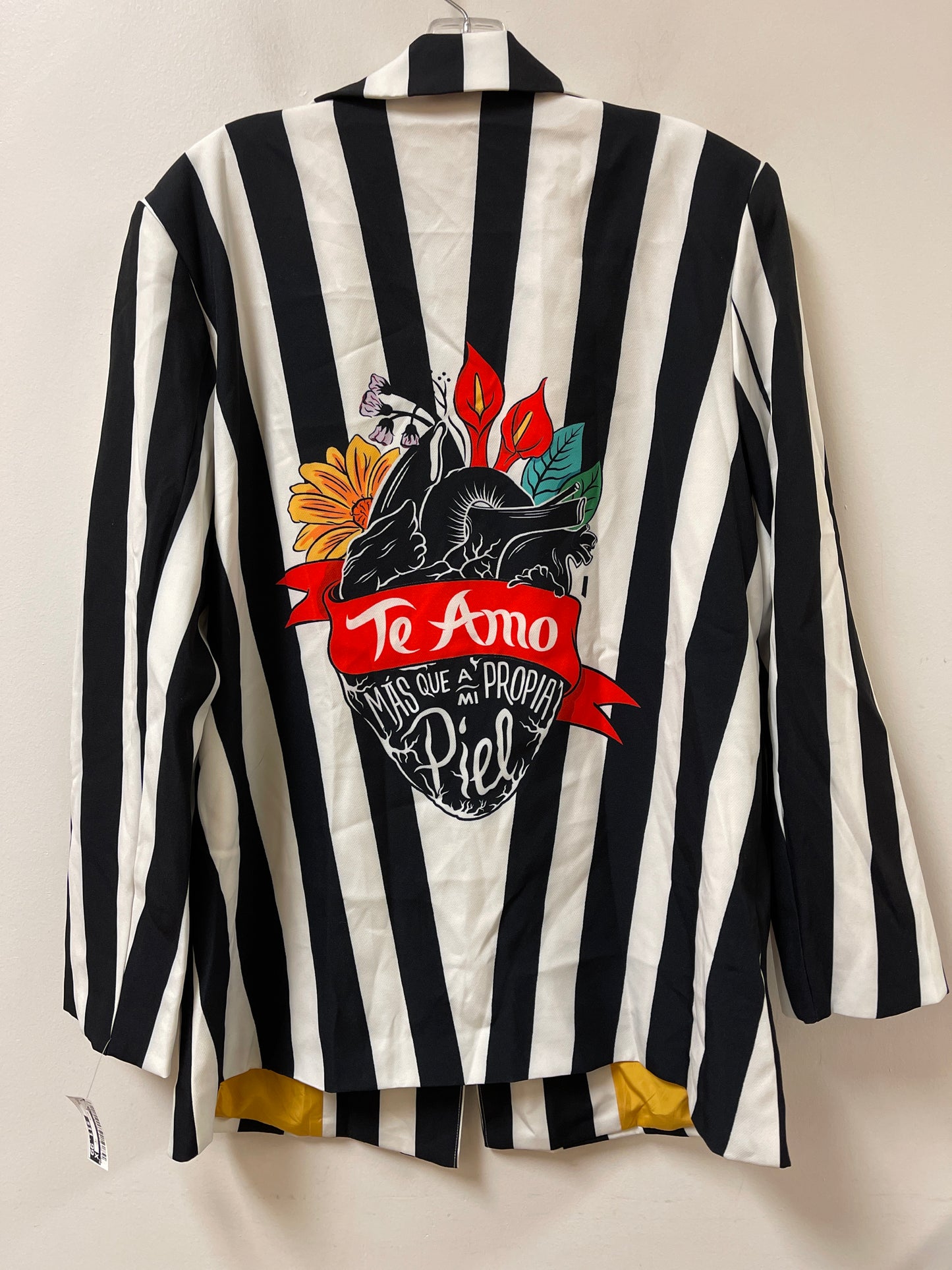 Blazer By Shein In Black & White, Size: L