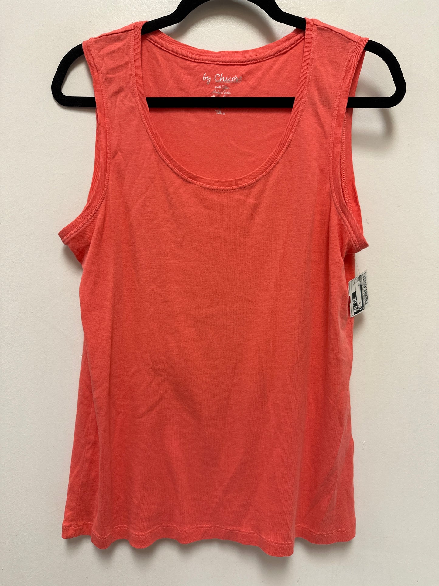 Tank Top By Chicos In Coral, Size:L