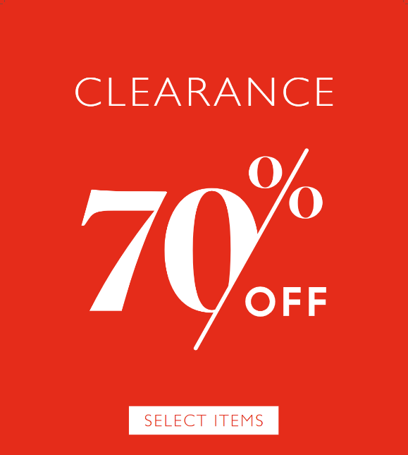 Clearance 70% off