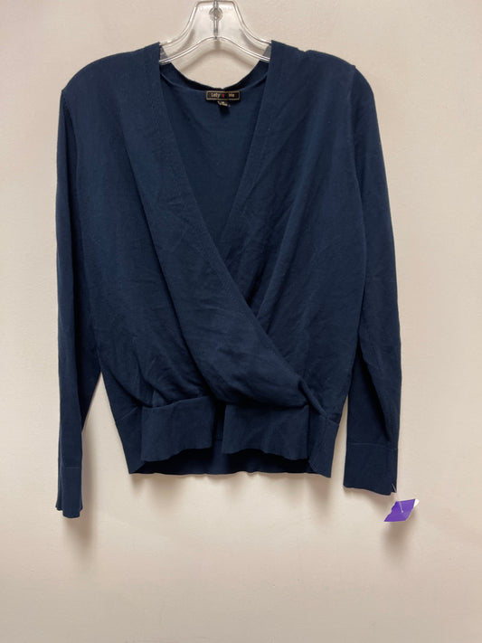 Sweater By Clothes Mentor In Navy, Size: M