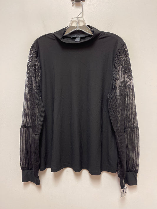 Black Top Long Sleeve Clothes Mentor, Size Xl