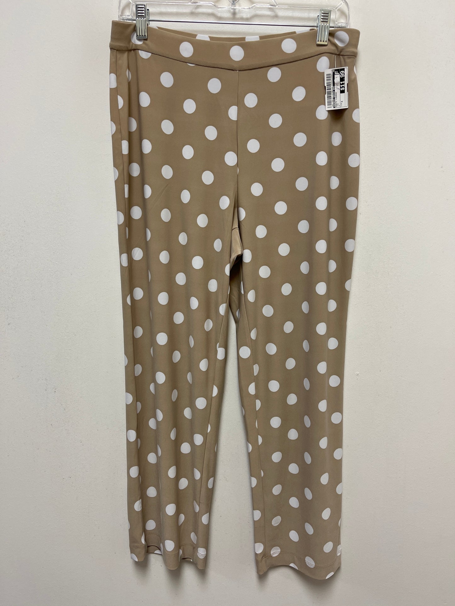 Tan Pants Lounge Dennis Basso Qvc, Size 4