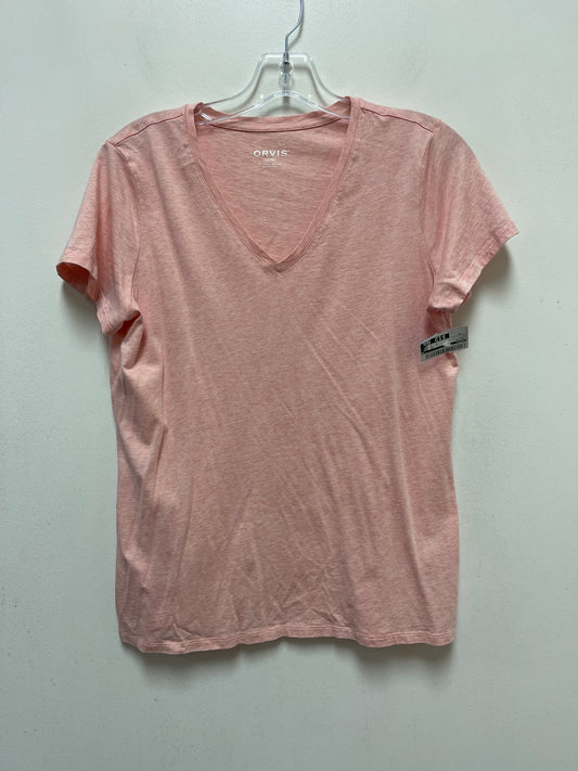 Peach Top Short Sleeve Orvis, Size M