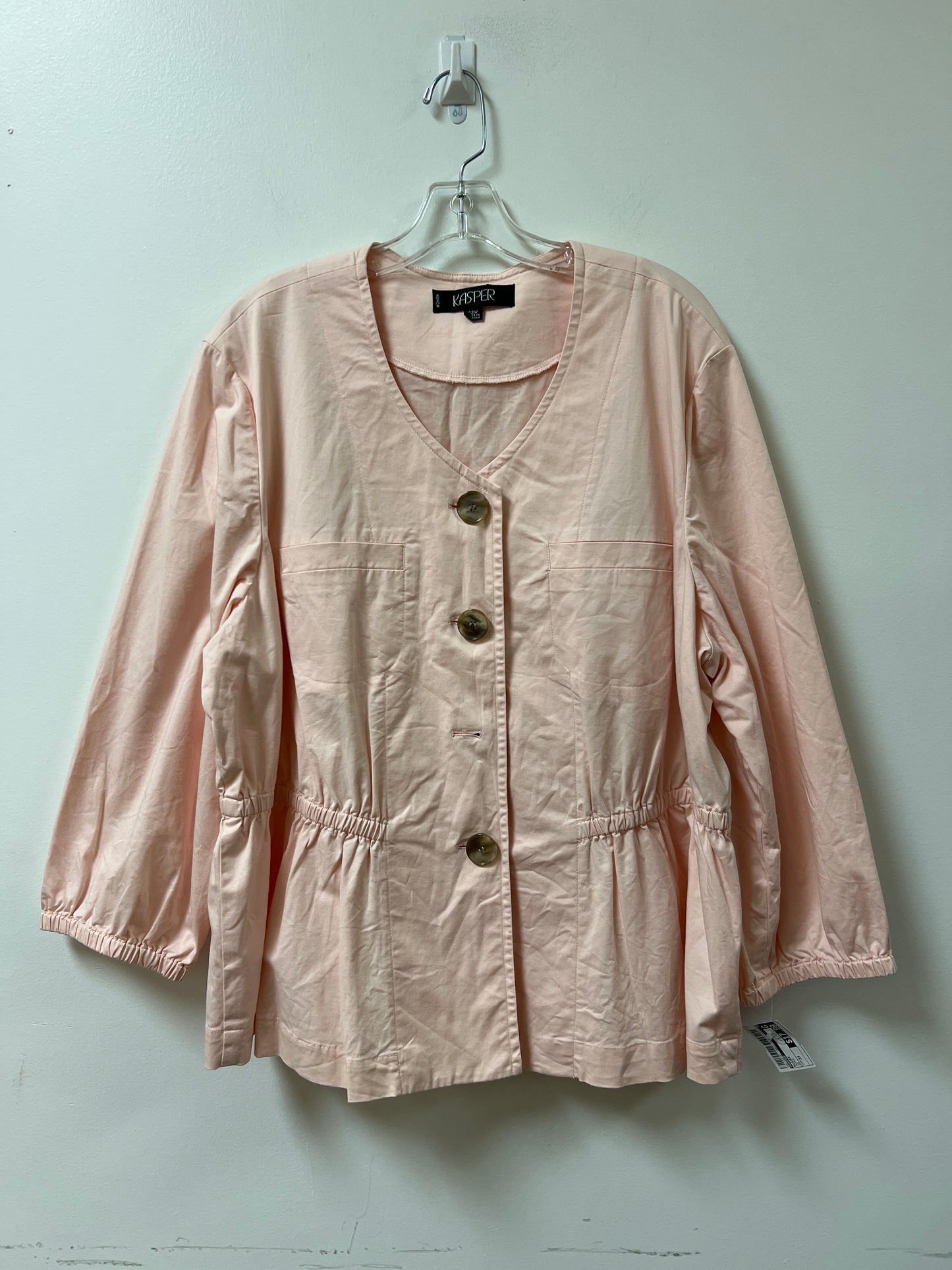 Blazer By Kasper In Peach, Size: 3x