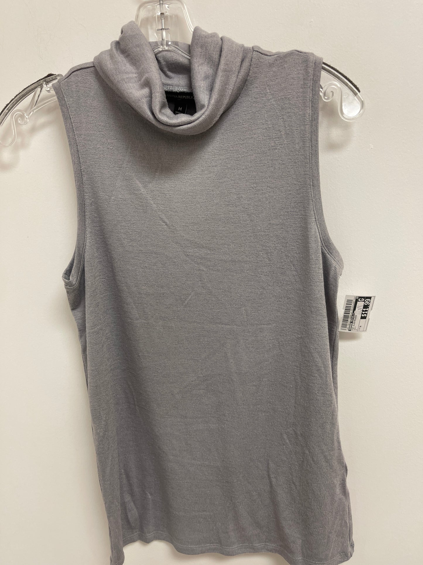 Grey Top Sleeveless Banana Republic, Size M